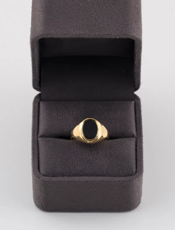 Bague Onyx Or Jaune