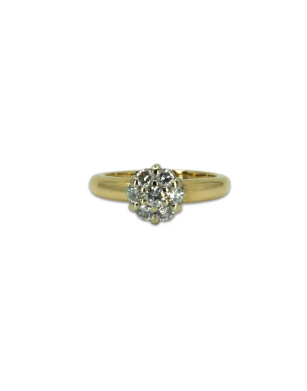 Bague Marguerite Or Jaune & Diamants