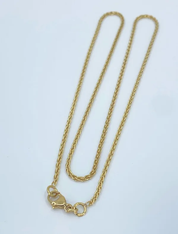 Chaine maille de Blé Or Jaune