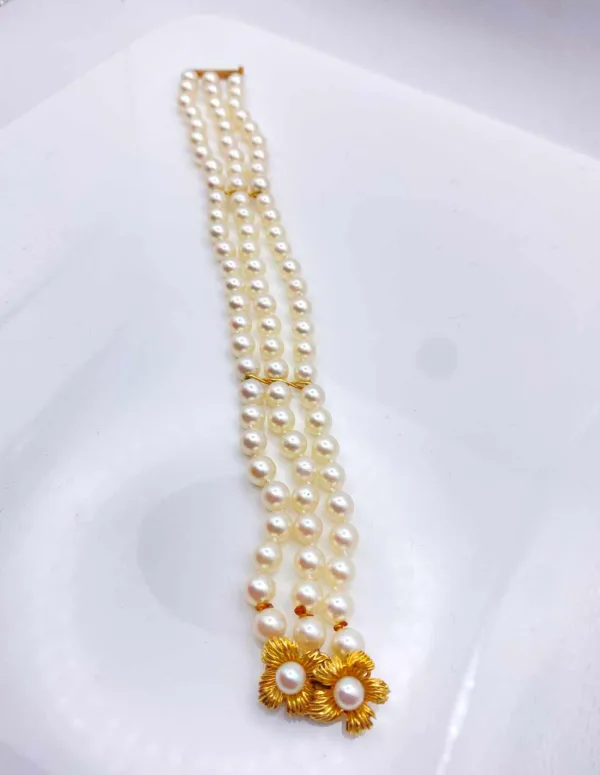 Bracelet Perles de Culture Fermoir Or