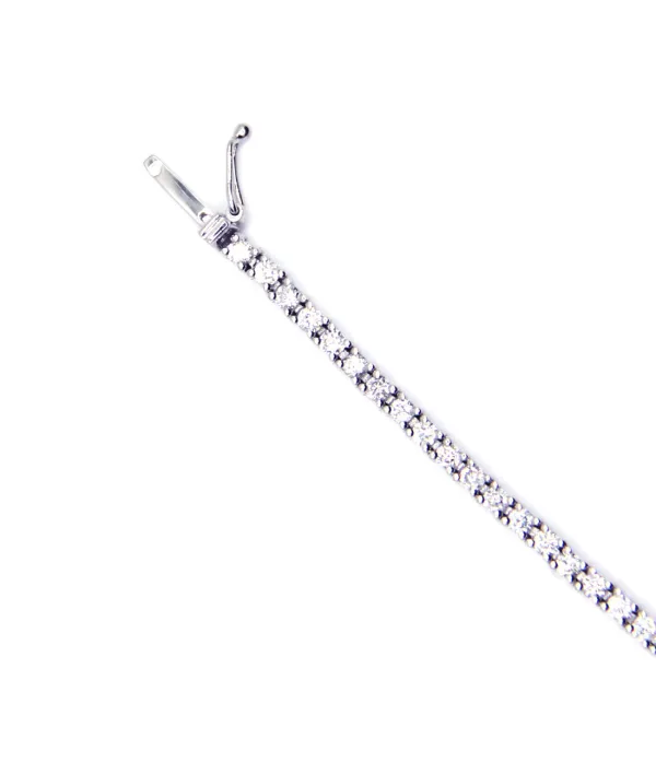 Bracelet Rivière de diamants en or blanc