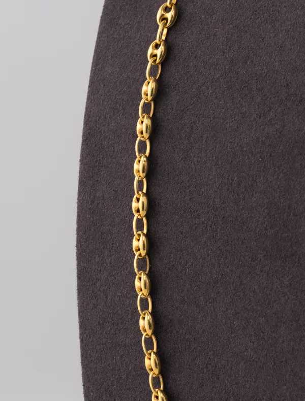 Collier Grain de Café Or Jaune