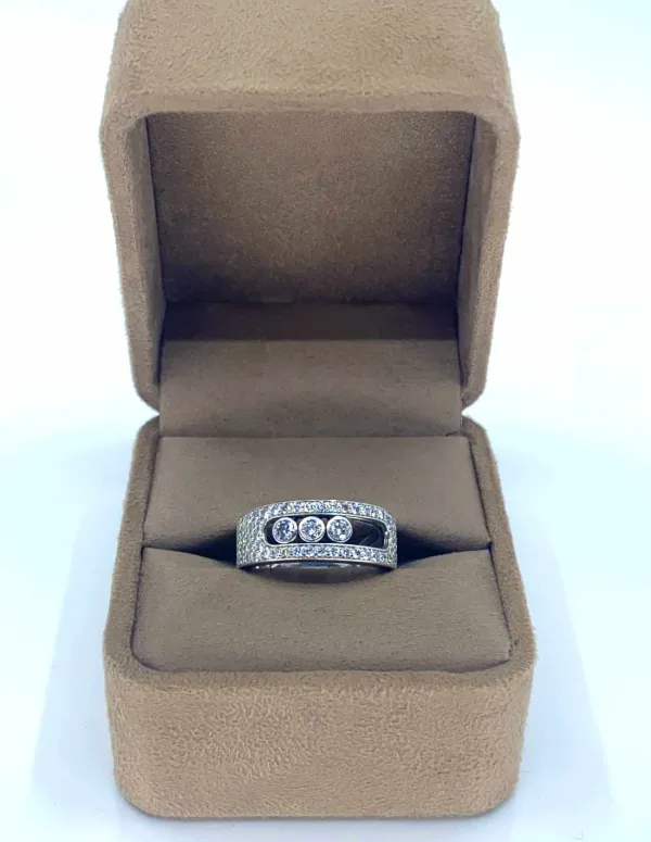 Bage Messika Move Or Blanc Pavée Diamants
