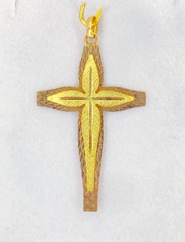 Pendentif Croix Ancienne 2 Ors