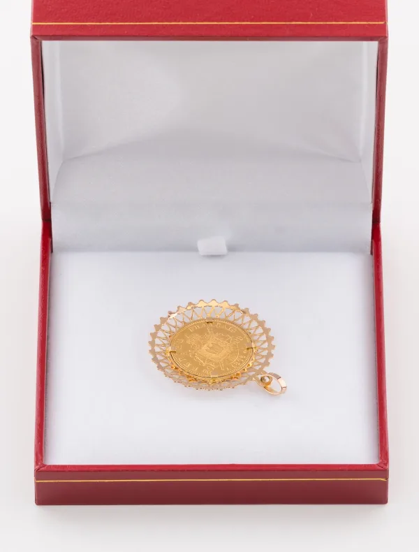 Pendentif Médaille Pièce d'Or napoléon III