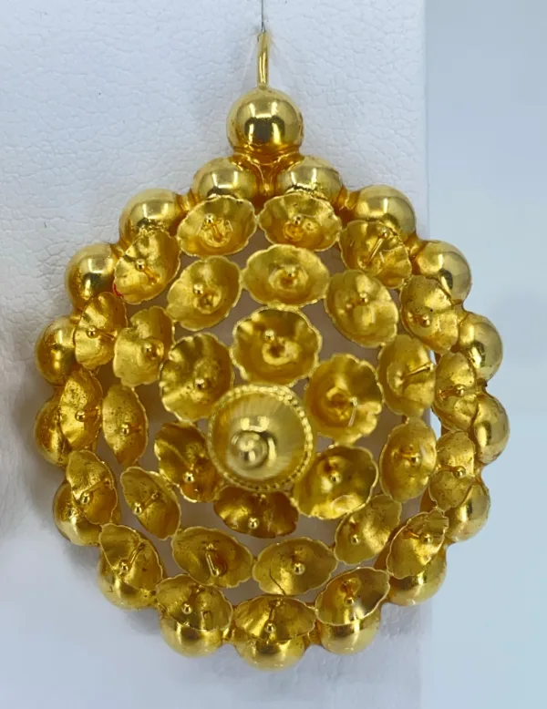 Boucles d'Oreilles Tété Négresse Or Jaune