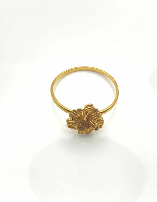 Bague Hibiscus Or