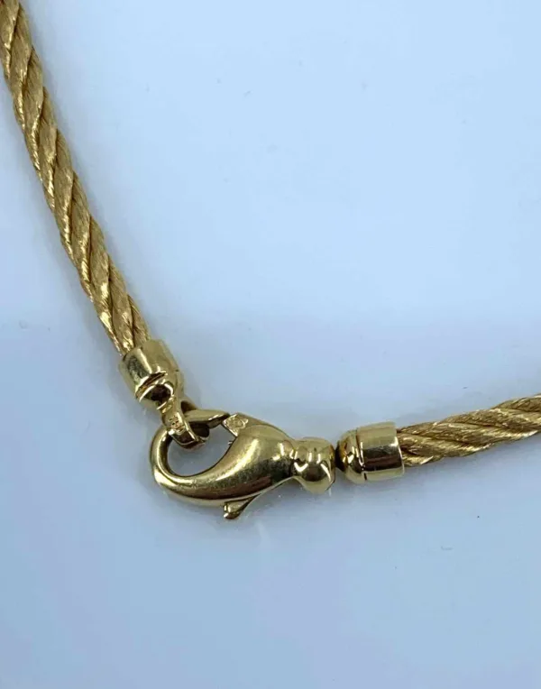 Collier Corde Or Jaune