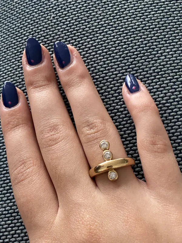 Bague Trilogie Or Jaune & Diamants