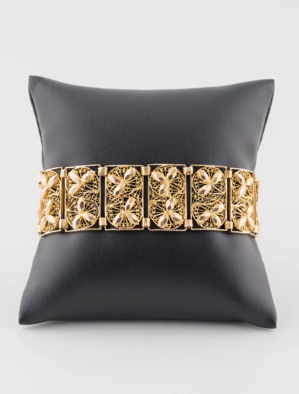 Bracelet Manchette Souple Or Jaune