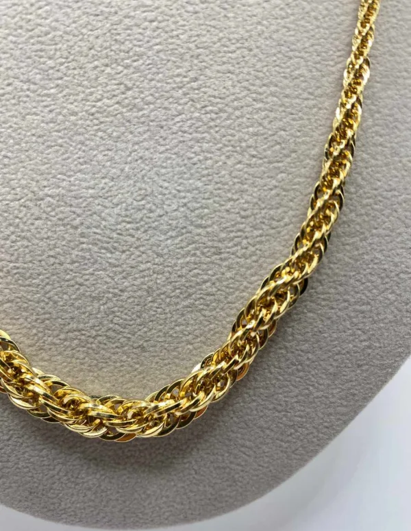 Collier Torsadé en Or Jaune 18K