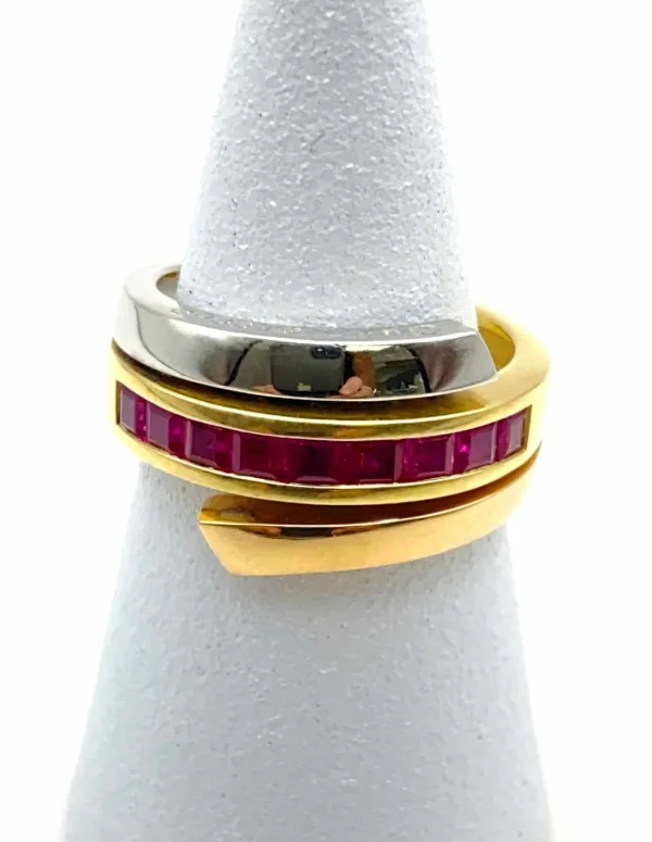 Bague Guy Laroche 3 Ors & Rubis