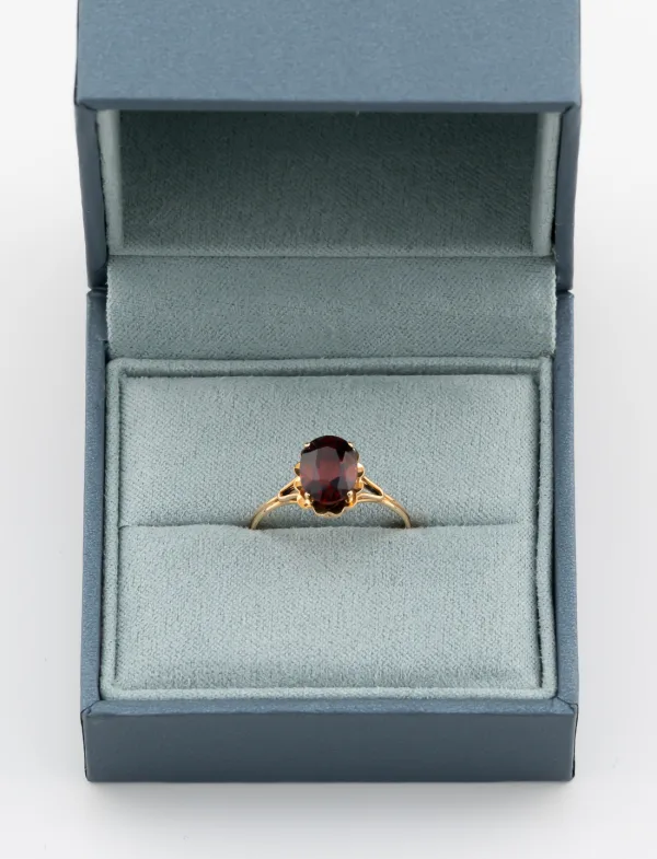 Bague Grenat Or Jaune