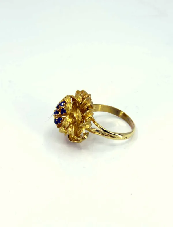 Bague Chou Or jaune & Saphirs