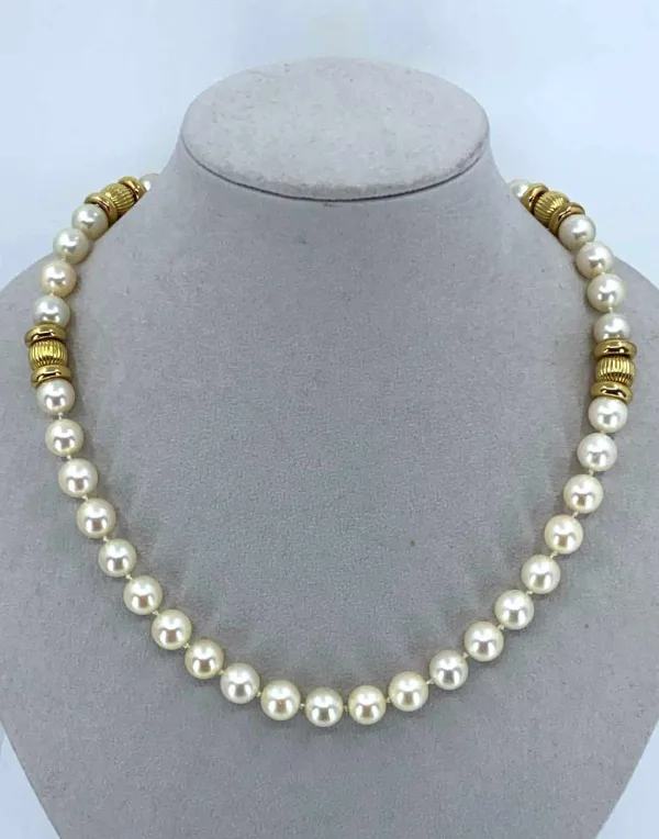 Collier Perles de Culture & Or Jaune