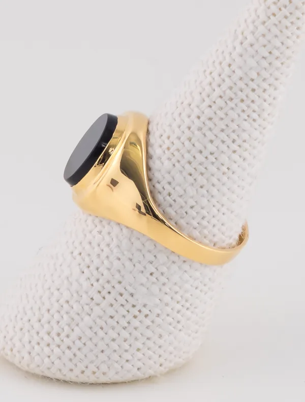 Bague Onyx Or Jaune