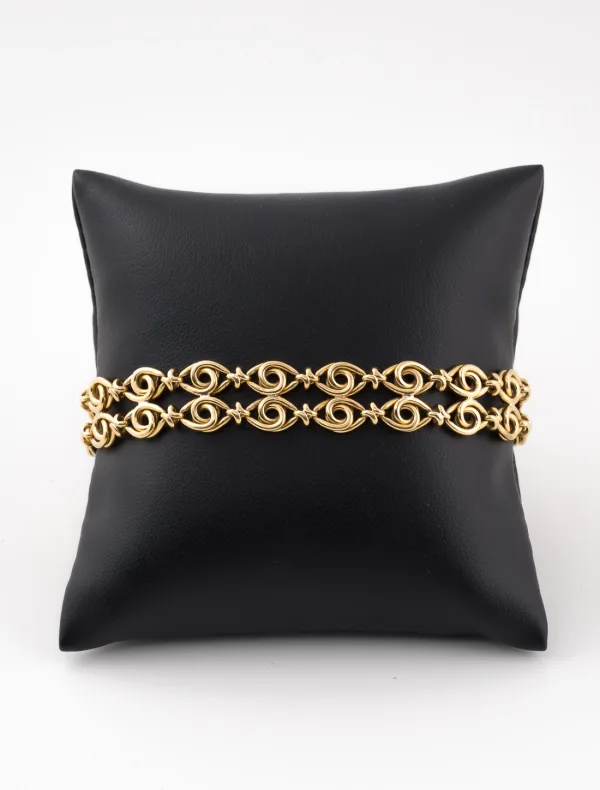 Bracelet Maille Originale Or Jaune
