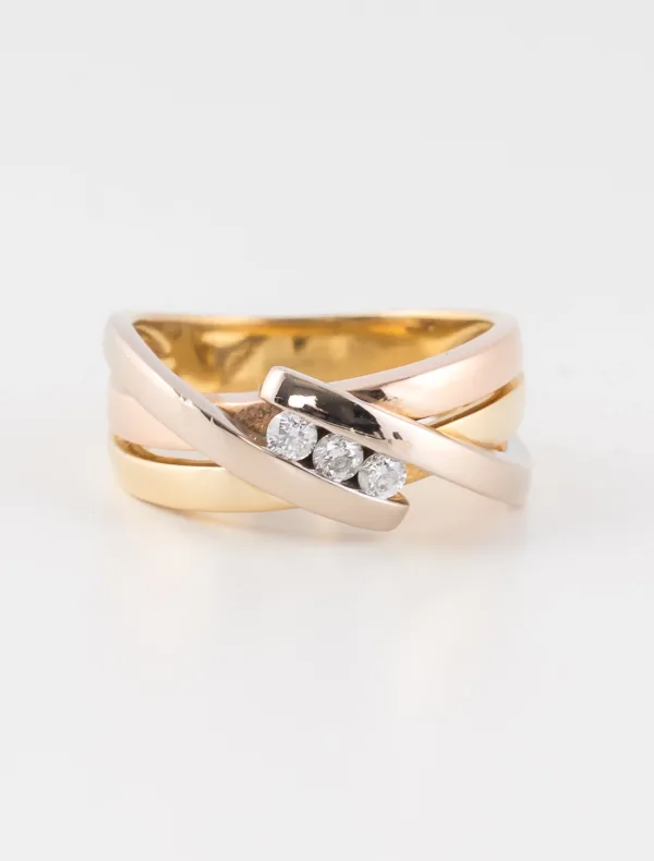 Bague Trilogie 3 Ors Guy Laroche