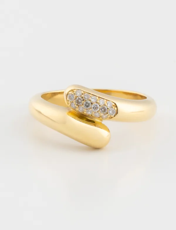 Bague Jonc Or Jaune & Diamants
