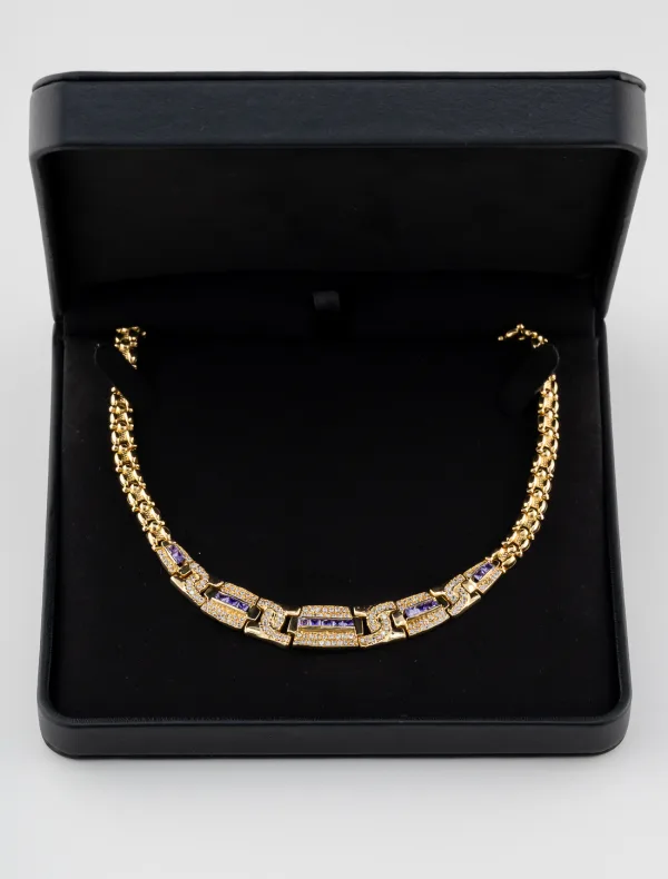 Collier Améthystes Or Jaune