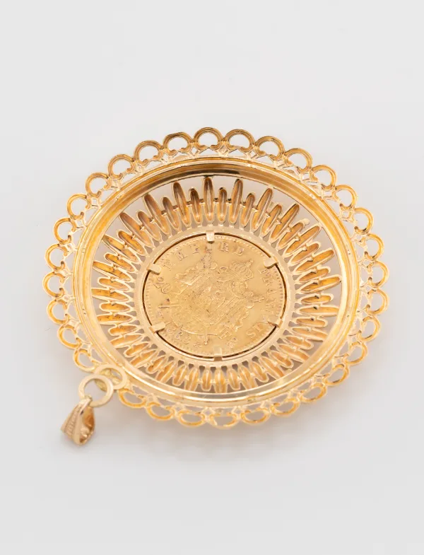 Pendentif Médaille Pièce d'Or Napoléon III