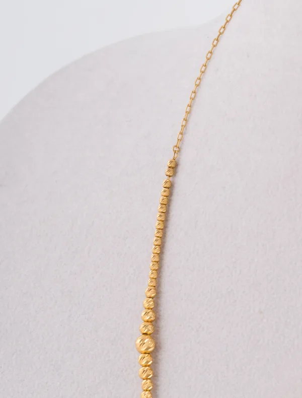 Collier Or jaune, Perles d'Or & Pampilles