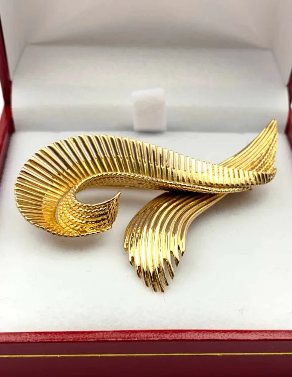 Broche Vintage Or Jaune 18K