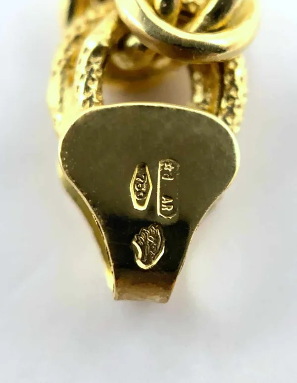Bracelet Ruban Maille Royale Or Jaune 18 ct