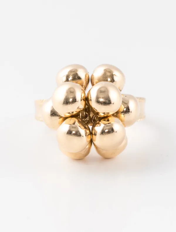 Bague Grappe Vintage Or Jaune