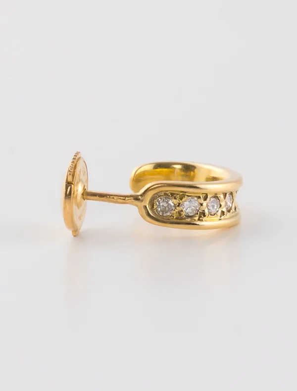 Boucles d'Oreilles Or Jaune & Diamants