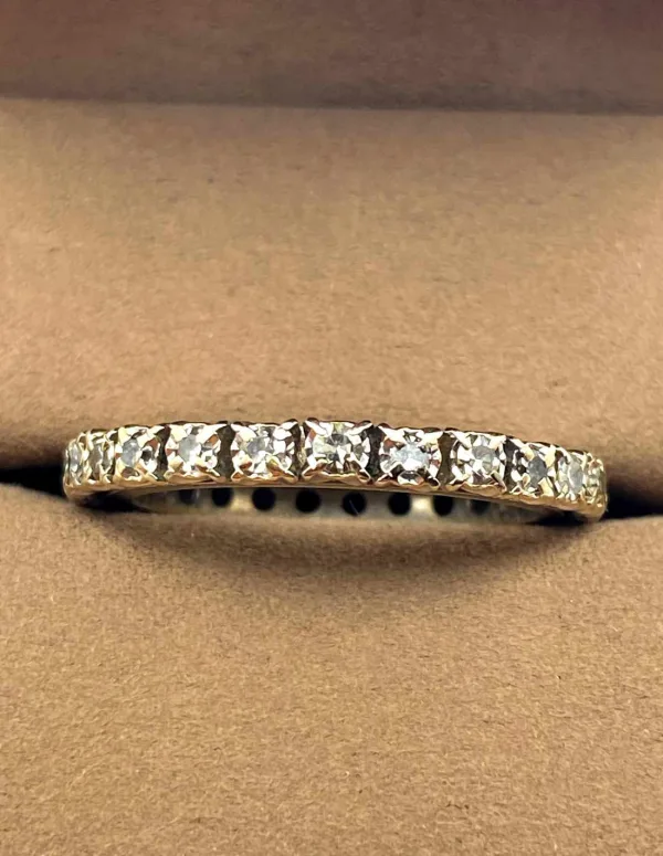 Bague Alliance 2 Ors 18K et Diamants