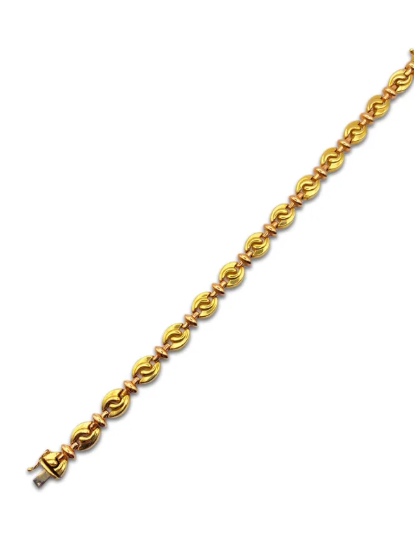 Bracelet Souple Or Jaune & Or Rose 18K