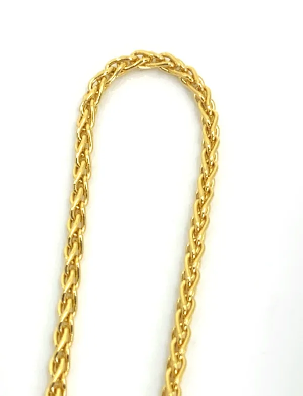 Chaine maille de Blé Or Jaune