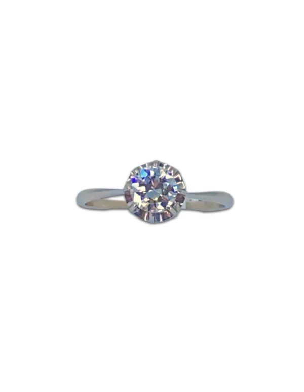Bague Platine & Diamant Solitaire