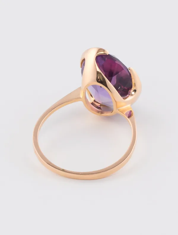 Bague Améthyste Or Rose