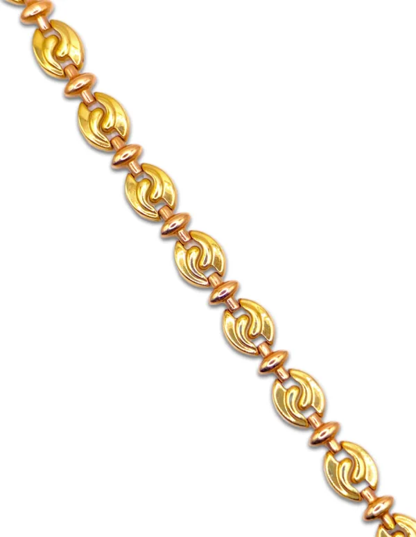Bracelet Souple Or Jaune & Or Rose 18K