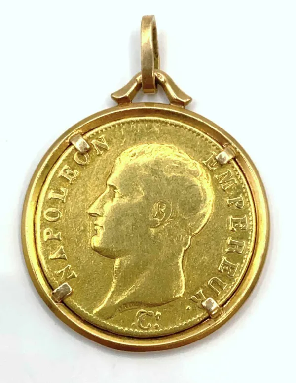 Pendentif Pièce Or Napoléon 40 Francs