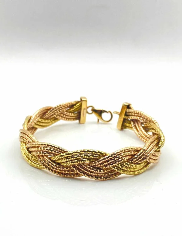 Bracelet Tressé Bicolore