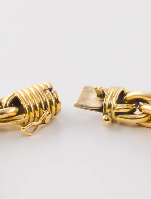Bracelet Anneaux torsadés Or jaune