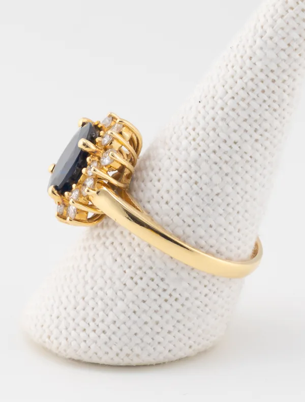 Bague Marguerite Saphir & Diamants