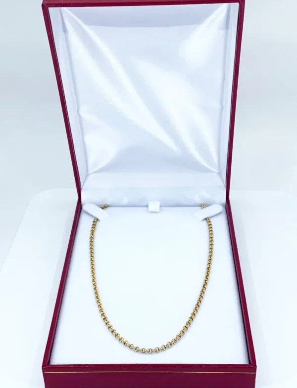 Chaine Mailles Infinity Plates Or Jaune