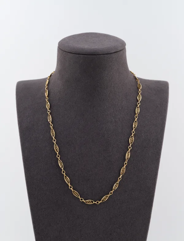 Collier Filigrane Or Jaune