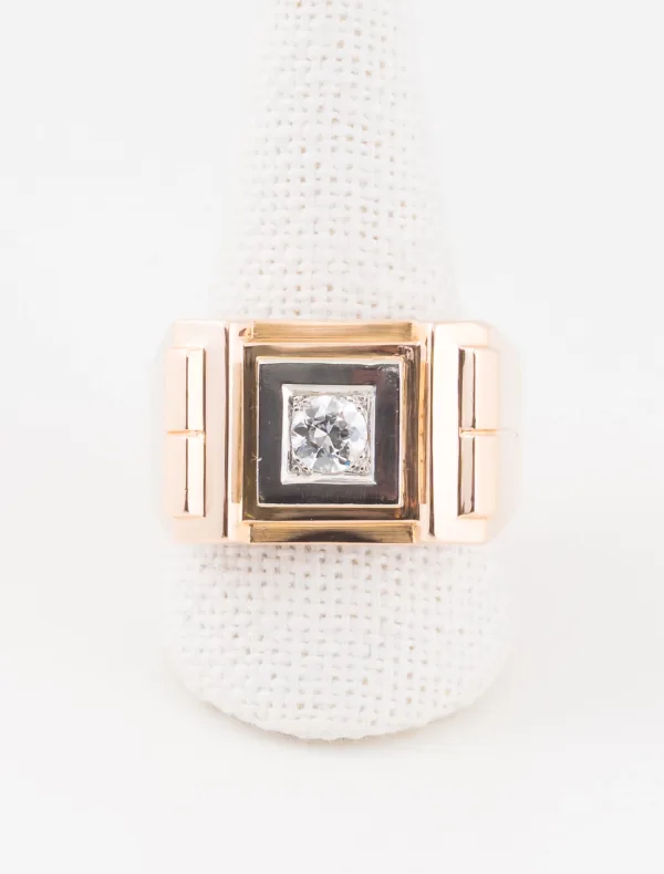 Chevalière Or Jaune & Diamant
