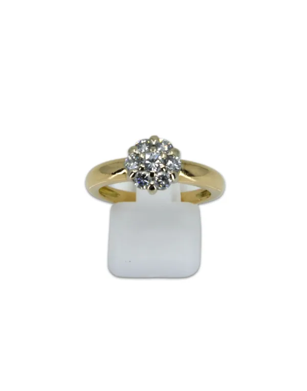 Bague Marguerite Or Jaune & Diamants