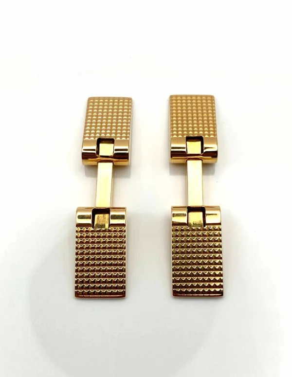 Paire de Boutons de Manchette Or Jaune 18K