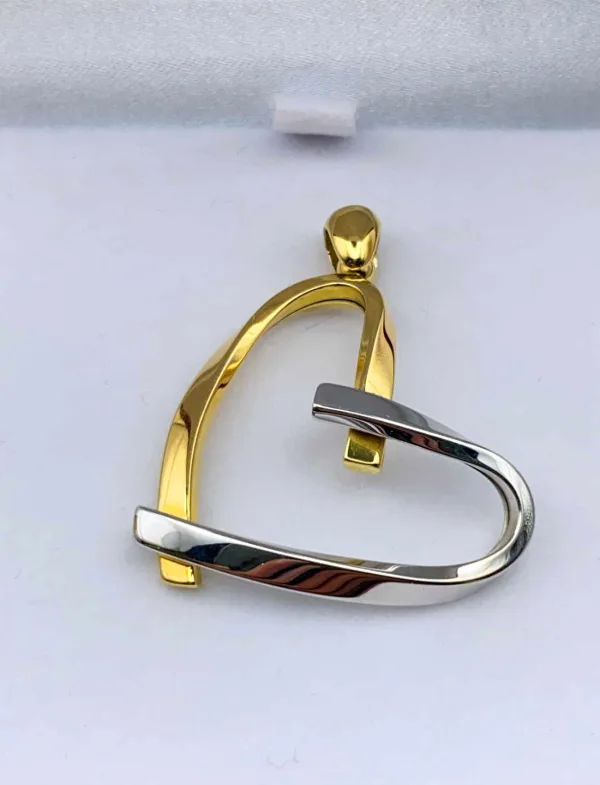 Pendentif Romantique 2 Ors Coeur