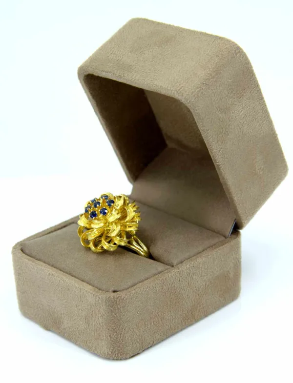 Bague Chou Or jaune & Saphirs