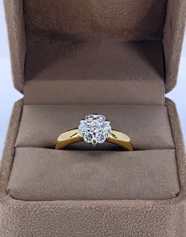 Bague Marguerite Or Jaune & Diamants