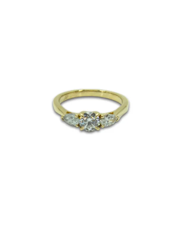 Bague Fiancailles Solitaire Epaulé