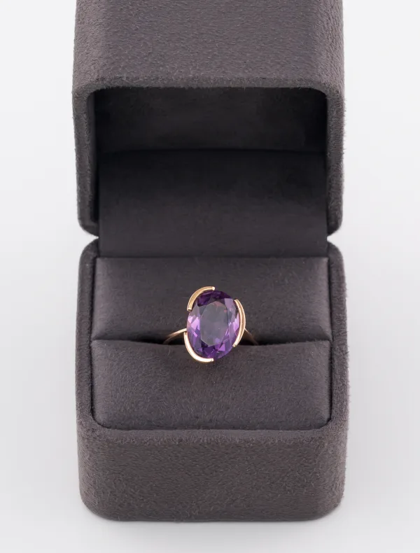 Bague Améthyste Or Rose